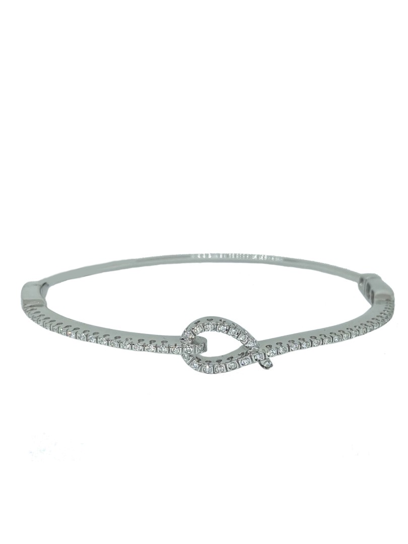 Bracciale Rigido con Diamanti