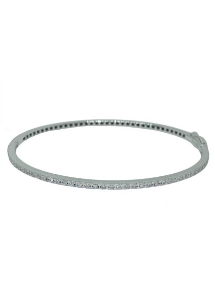 Bracciale Rigido con Diamanti