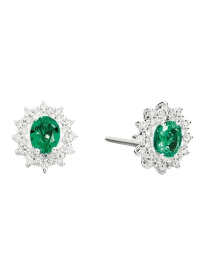 Buy earring with emeralds Recarlo on stroppiana.net