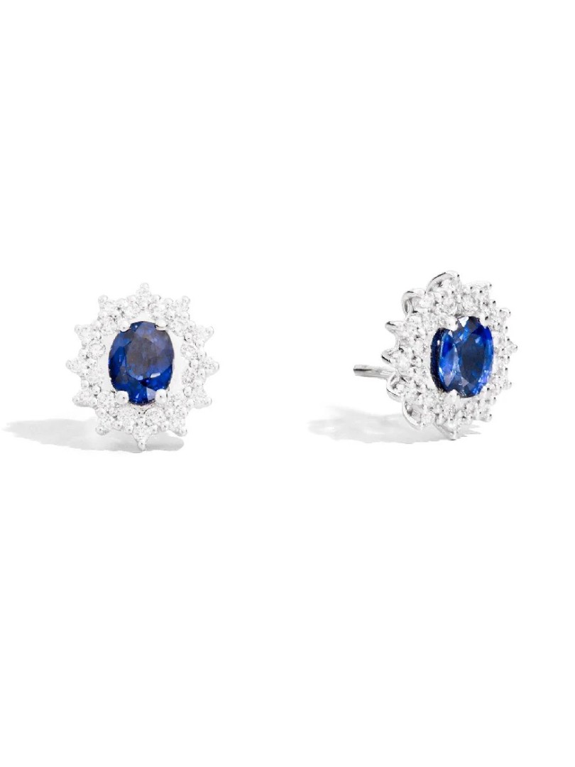 Buy earring with sapphire Recarlo on stroppiana.net