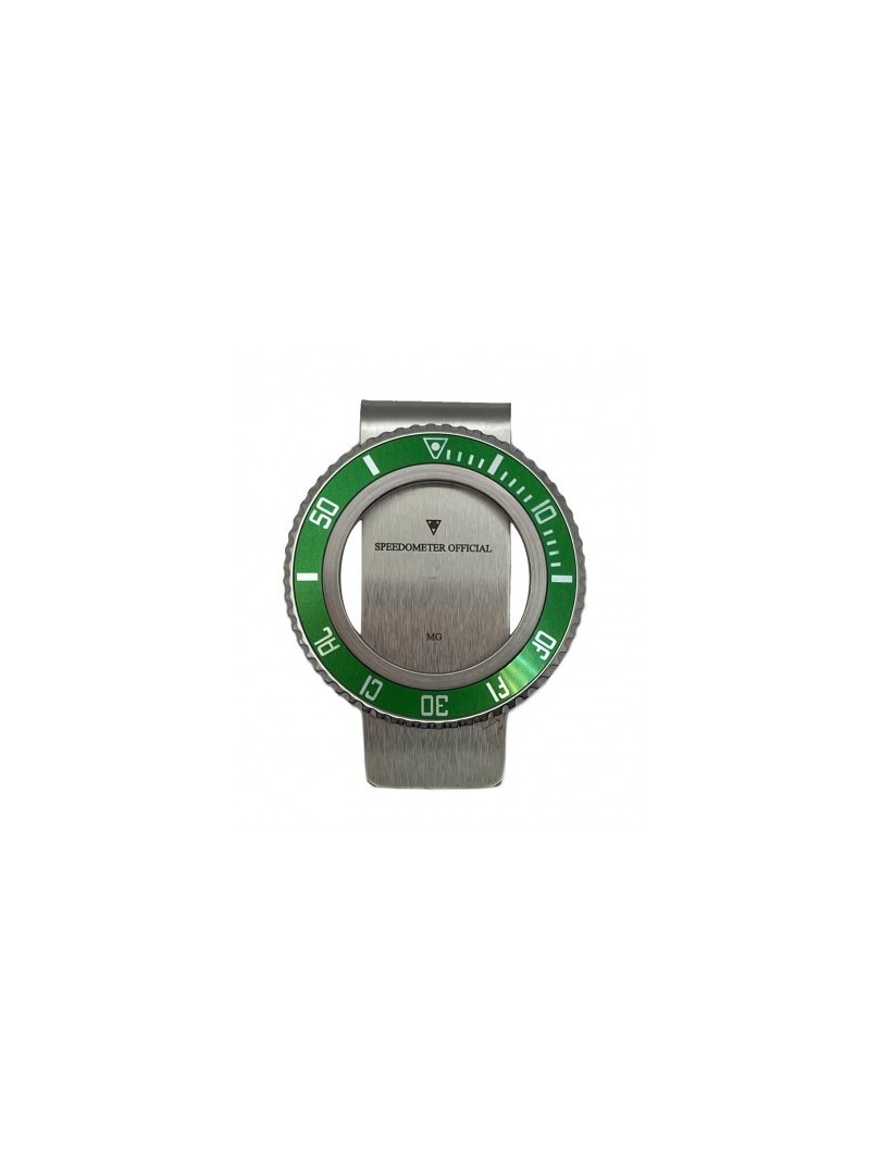 Fermasoldi Speedometer con ghiera orologio verde su stroppiana.net