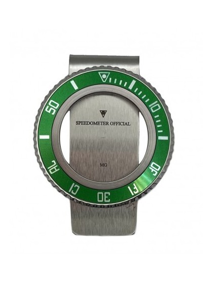 Fermasoldi Speedometer con ghiera orologio verde su stroppiana.net