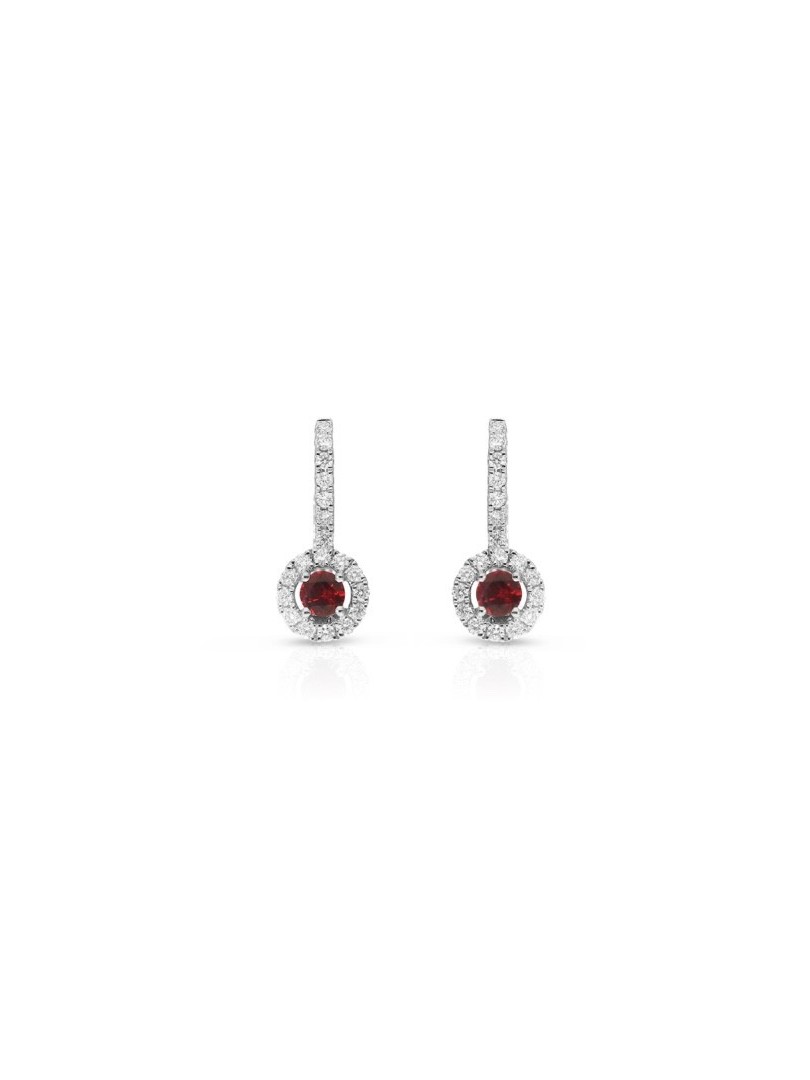 Giorgio Visconti earrings with rubies and diamonds