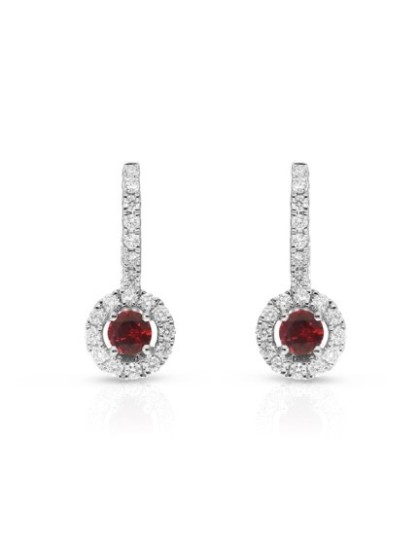 Giorgio Visconti earrings with rubies and diamonds