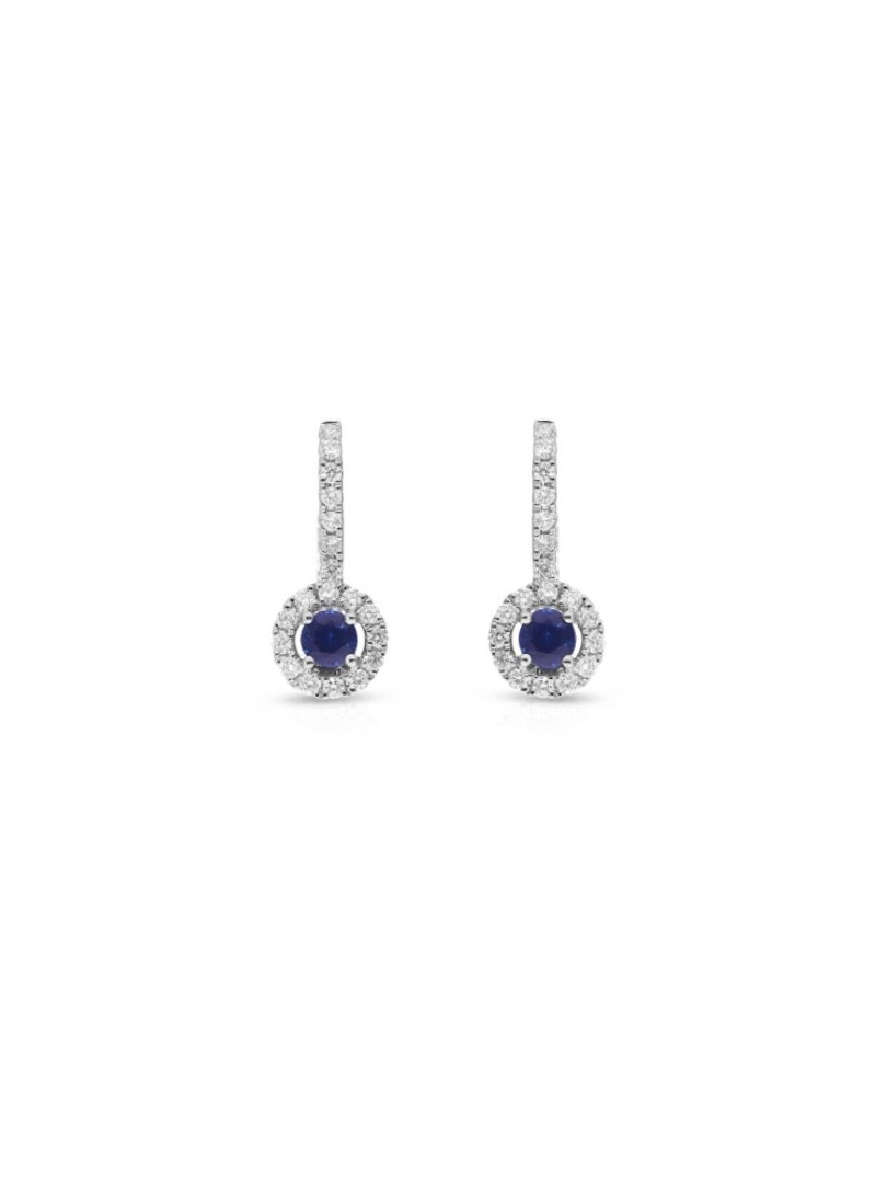 Giorgio Visconti earrings with shappire and diamonds