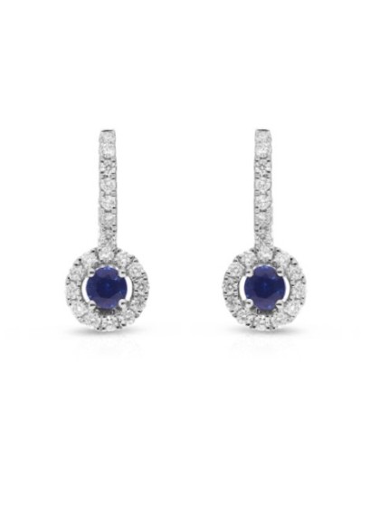 Giorgio Visconti earrings with shappire and diamonds