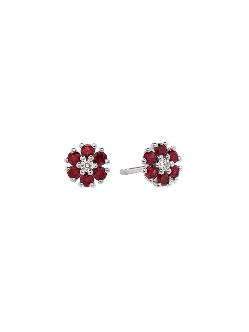 Giorgio Visconti earrings with rubies and diamonds