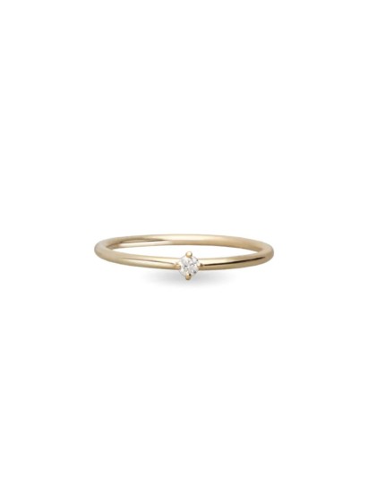 Filodamore ring in yellow gold with white diamond