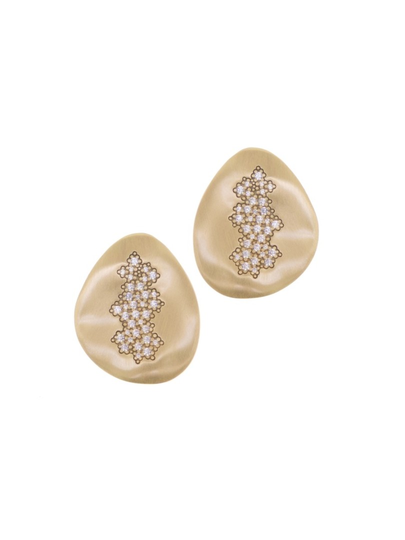 Aquaforte Large Leaves Stud Earrings