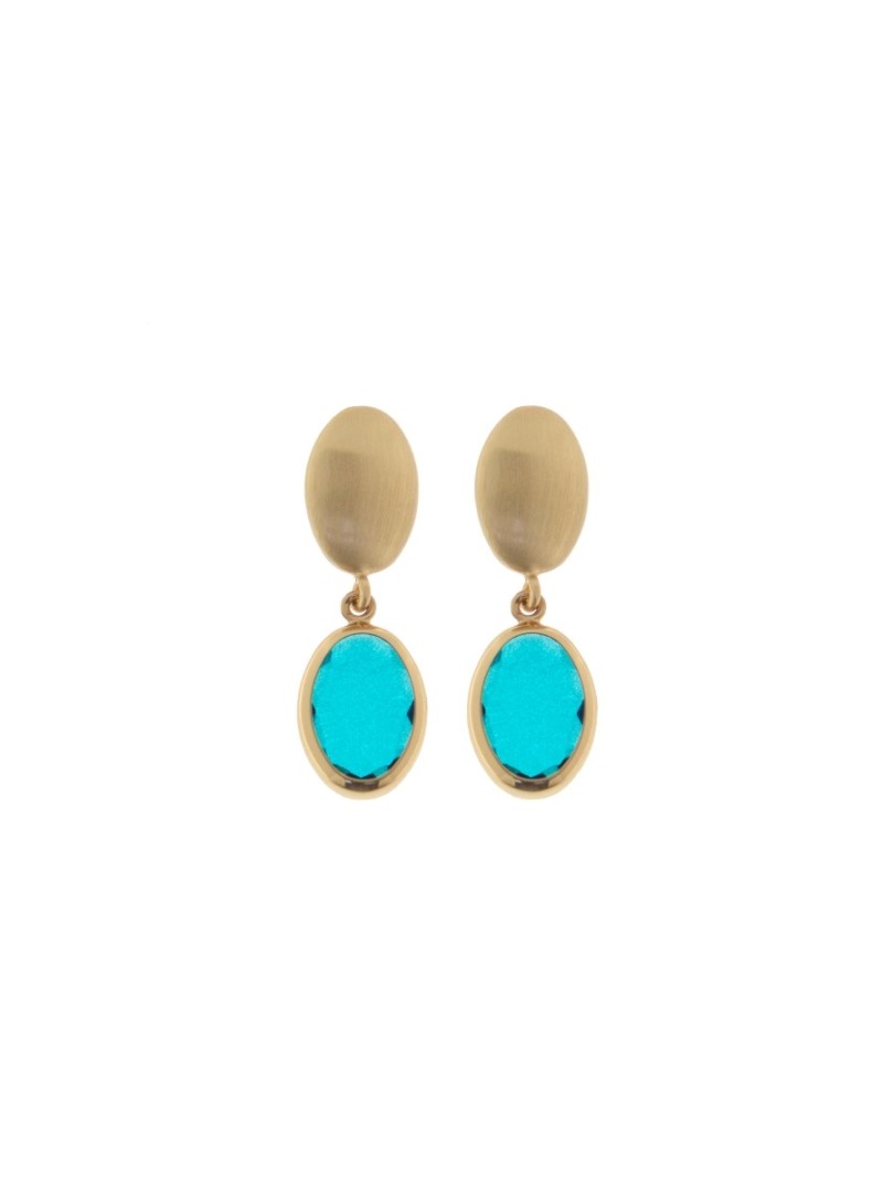 Aquaforte Oval Marine Candy Drop Earrings